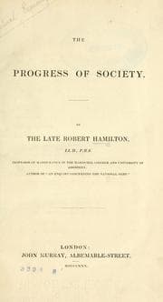Tapa de The progress of society