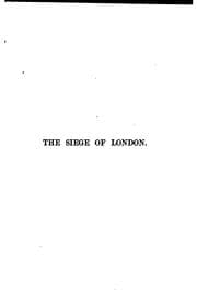 Tapa de The siege of London, The Pension Beaurepas, and The point of view