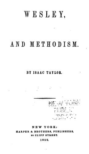 Tapa de Wesley, and Methodism