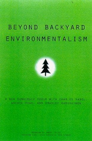 Tapa de Beyond backyard environmentalism