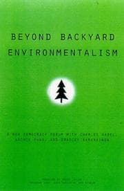 Tapa de Beyond backyard environmentalism