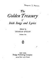 Tapa de The Golden treasury of Irish songs and lyrics