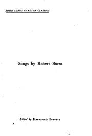 Tapa de Songs by Robert Burns