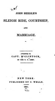 Tapa de John Beedle's sleigh ride, courtship, and marriage