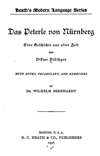 Tapa de Das Peterle von Nürnberg