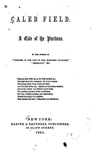 Tapa de Caleb Field.