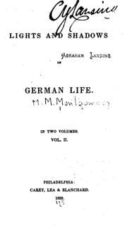 Tapa de Lights and shadows of German life