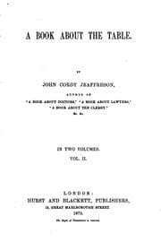 Tapa de A book about the table