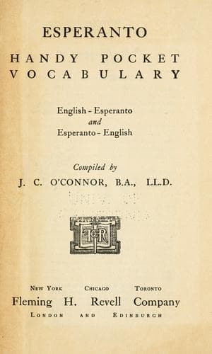 Tapa de English-Esperanto dictionary