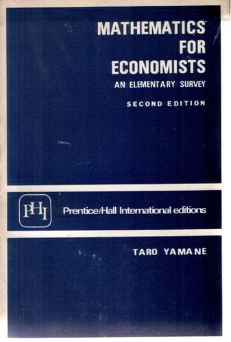 Tapa de Mathematics for economists
