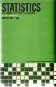 Tapa de Statistics: an introductory analysis