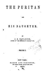 Tapa de The puritan and his daughter