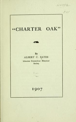 Tapa de "Charter Oak"