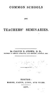 Tapa de Common schools and teachers' seminaries