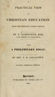 Tapa de A practical view of Christian education