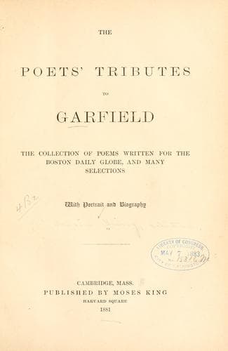 Tapa de poets' tributes to Garfield
