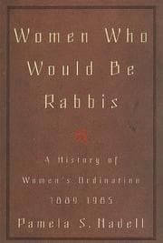Tapa de Women who would be rabbis