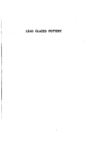 Tapa de Lead glazed pottery