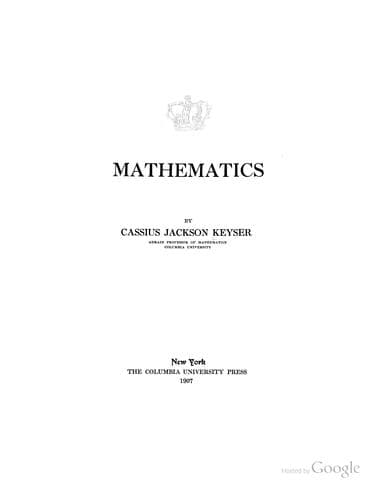 Tapa de Mathematics