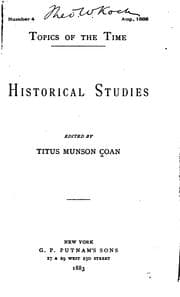 Tapa de Historical studies