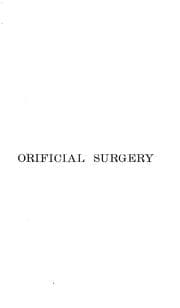 Tapa de Orificial surgery and its application to the treatment of chronic diseases