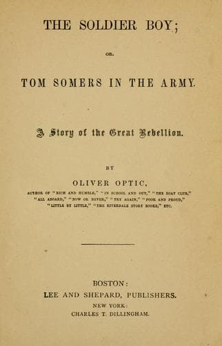 Tapa de The soldier boy