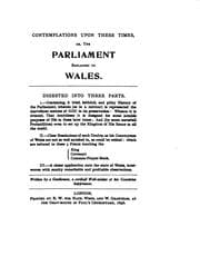 Tapa de The Parliament explained to Wales