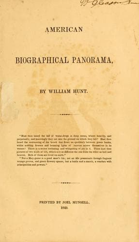 Tapa de American biographical panorama