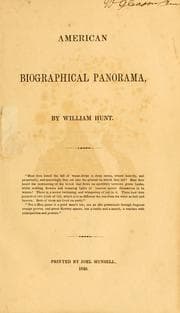 Tapa de American biographical panorama