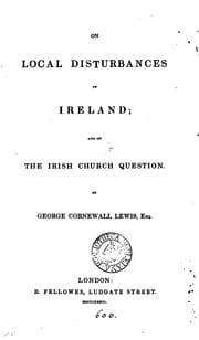 Tapa de On local disturbances in Ireland