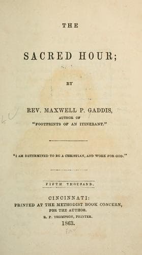 Tapa de The sacred hour
