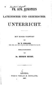 Tapa de Lateinischer und griechischer unterricht