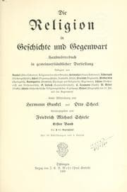 Tapa de Die Religion in Geschichte und Gegenwart