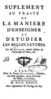 Tapa de De la maniere d'enseigner et d'etudier les belles lettres