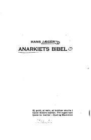 Tapa de Anarkiets bibel
