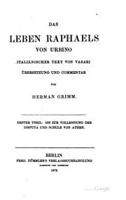 Tapa de Das leben Raphaels von Urbino