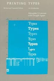 Tapa de Printing types