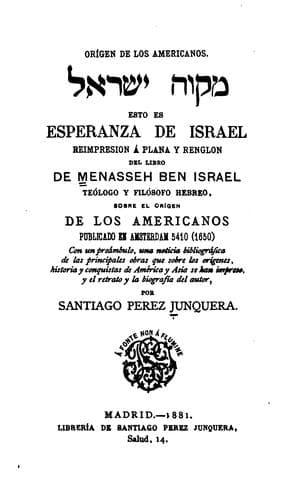 Tapa de Orígen de los Americanos