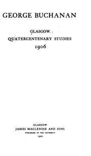 Tapa de George Buchanan