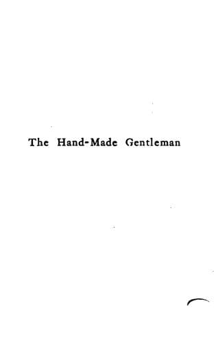 Tapa de The hand-made gentleman