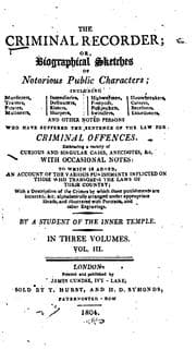 Tapa de The criminal recorder