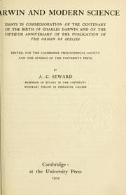 Tapa de Darwin and modern science