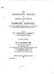 Tapa de The complete works in verse and prose of Samuel Daniel