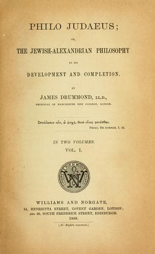 Tapa de Philo Judaeus
