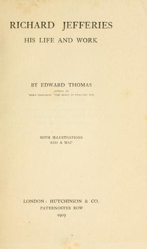 Tapa de Richard Jefferies