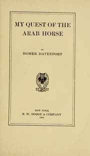 Tapa de My quest of the Arab horse