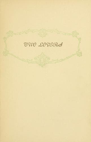 Tapa de Two lovers