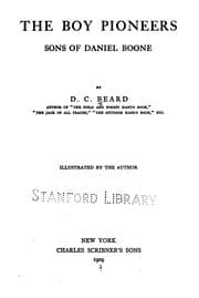 Tapa de The boy pioneers, sons of Daniel Boone