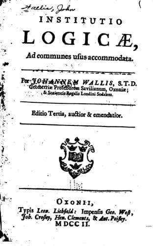 Tapa de Insitutio logicae
