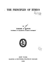 Tapa de The principles of ethics